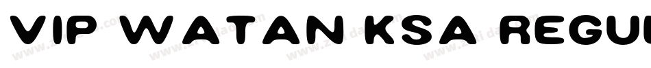 VIP Watan KSa Regular字体转换